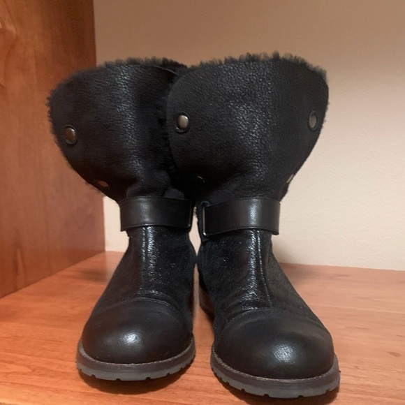 Matt Bernson Tundra Shearling Black Boots 10 - Picture 8 of 11